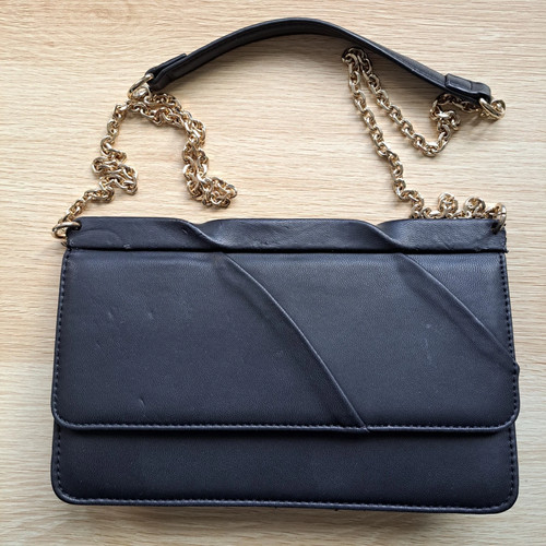 Zara black faux - zara,