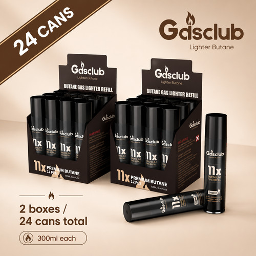 Cans 11x refined butane - cans,