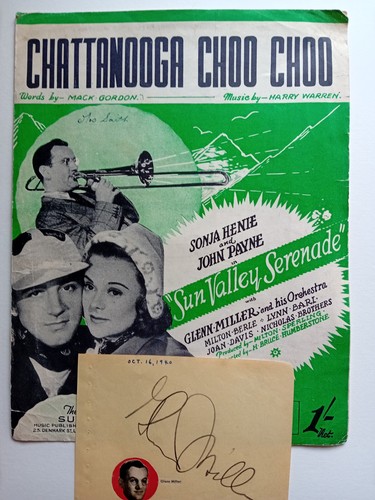 Glenn miller genuine - miller, signed