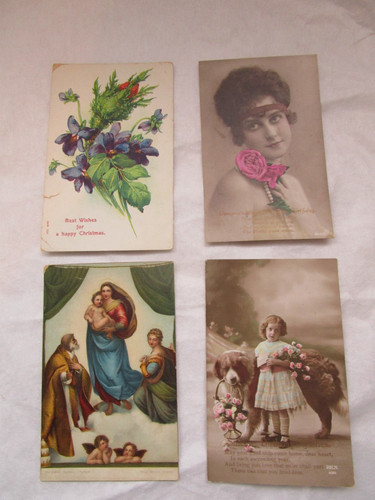 Sentimental antique postcards - sentimental,