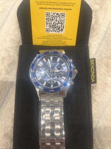 Sekonda 50m quartz - 50m, chronograph