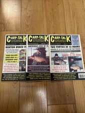 3 X Vintage Carp Talk Fishing Magazine Issues 37-39