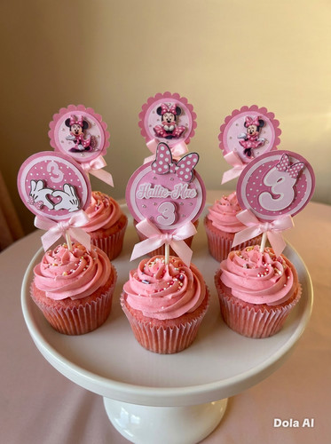 Minnie mouse inspired cupcake - minnie,