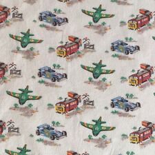 Cath Kidston Vintage Retro Vehicle Print Car Train Plane Baby Towel Blanket Cot