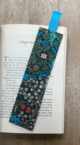 Handmade fabric bookmark - fabric,