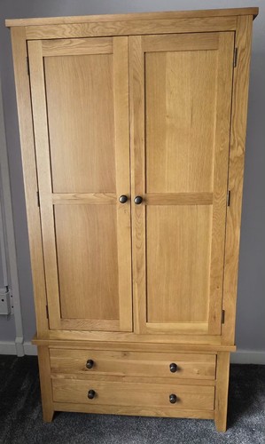 Solid oak wardrode with - oak,