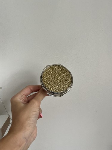 Gold glitter compact - gold,