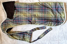 Barbour - WATERPROOF TARTAN, Dog Coat. Fleece Lined.  LARGE.