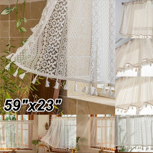Short lace sheer tassels - lace,