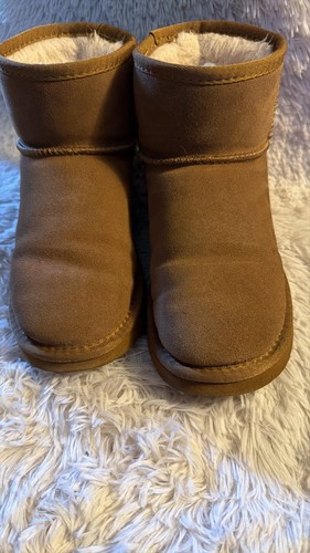 Bearpaw kids brown suede - brown, faux