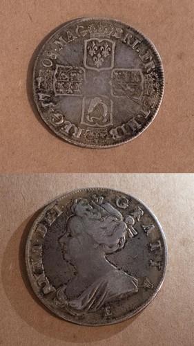 1708 anne silver half - silver,
