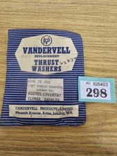 Vandervell VPW 78.005 THRUST WASHER SET DAIMLER,ROOTES COVENTRY CLIMAX