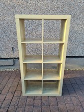 IKEA Kallax 4x2 Shelving Unit Light Stained Oak Effect Wood + Two Free Inserts