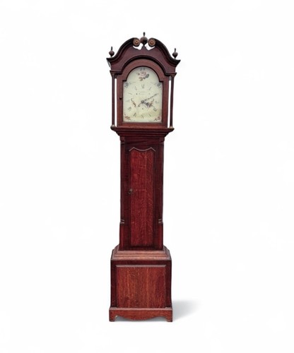 Georgian oak grandfather - oak,