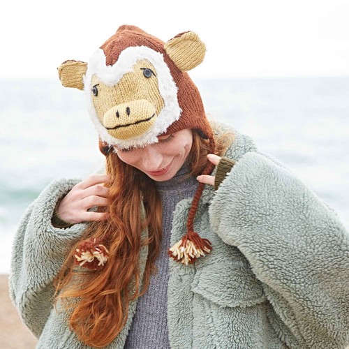 Hand knitted woolly monkey - woolly,
