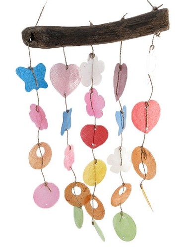 Shell discs windchime - discs, with