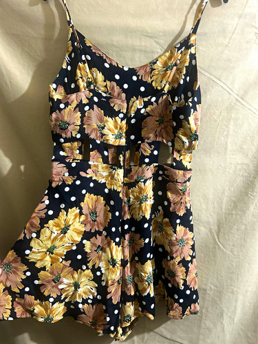 Topshop black floral polka - polka, dot