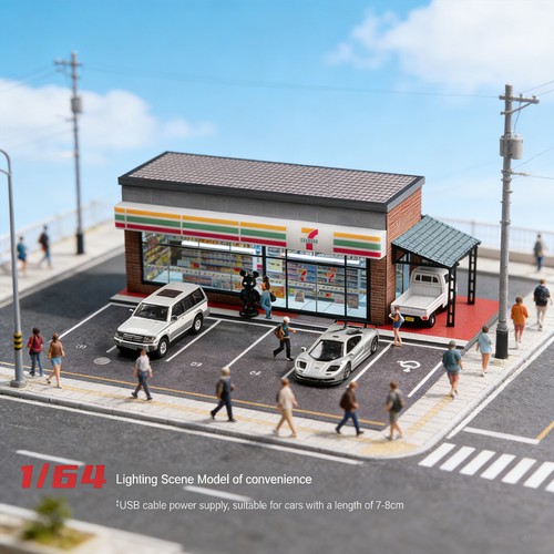 Diorama diecast garage - diorama, 1/64