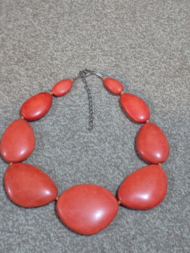 Chunky orange red large - chunky, /