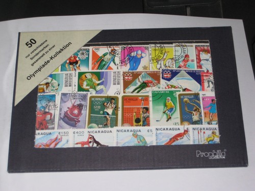 Different olympic stamps - 50,