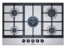 Siemens EC7A5RB90 5 Burner Gas Hob - Stainless Steel LPG CONVERTIBLE 75CM