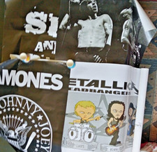 Metallica Ramones Chili Peppers Blockheads posters 2003/4/6 Pyramid Posters