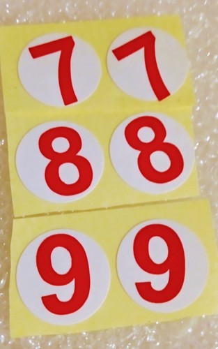 Sets racing numbers for - of,