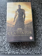 Gladiator VHS With Blockbuster Tag On Tape Vintage