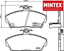 FRONT BRAKE PADS SET LEFT &