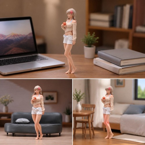 Girl figures movie - girl, props