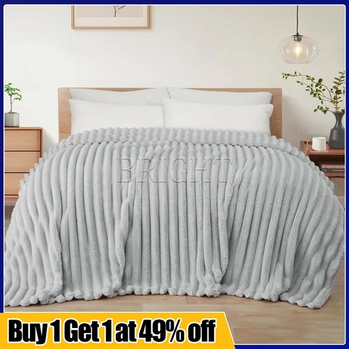 Large ribbed faux fur warm - ribbed,