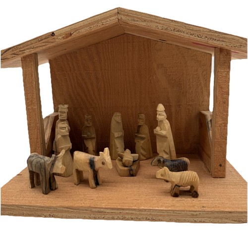 Vintage hand carved - vintage, nativity