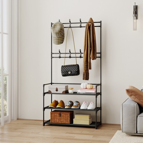 Coat hat stand hooks - stand, metal