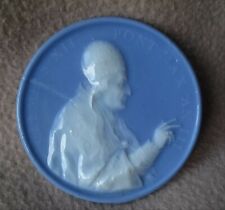 ANTIQUE FRENCH SEVRES PATE SUR PATE PORCELAIN PLAQUE MEDALLION POPE CLEMENT XII