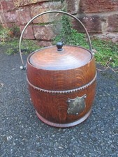 Vintage Edwardian Wooden Ice Bucket Military Army Crows Foot WW1 Reenactment