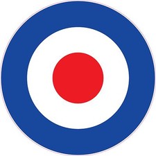 RAF Roundel Vinyl Stickers..Choice Of Sizes.. Mod Scooter The Who Vespa Decals