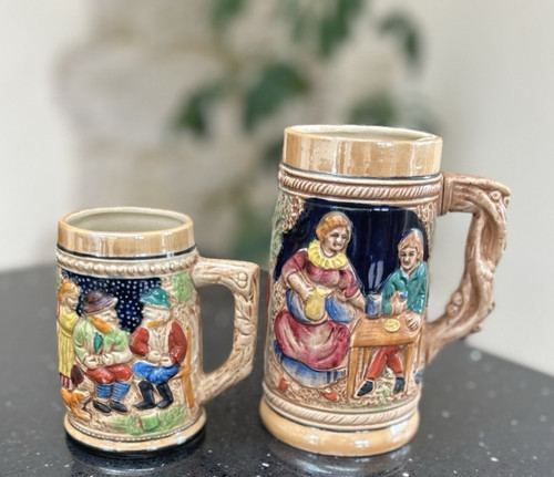 Vintage beer steins lustre - 2,
