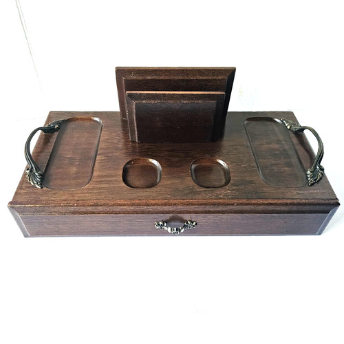 Vintage wood dresser desk - vintage, dresser/desk