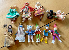 VINTAGE PEG & HANDMADE DOLLS - Chimney Sweep, Pixies, Donkey, Rabbit collection