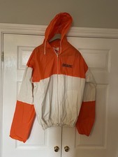 Retro Vintage 80s  90s Browns 100% PVC  Jacket Raincoat Size L - Unisex Hooded