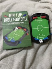 2 Player Mini Flip Table Football Game Sports Christmas Present