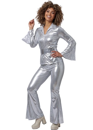 Adult womens 70s metallic - womens,