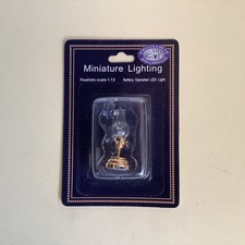 1:12 Scale Dolls House Victorian Style Battery “Oil” Lamp in unopened packaging