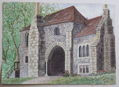 Antique watercolour dover - -,