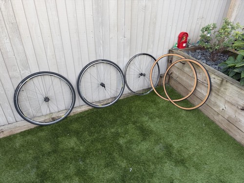 Vintage road bike wheels - road,