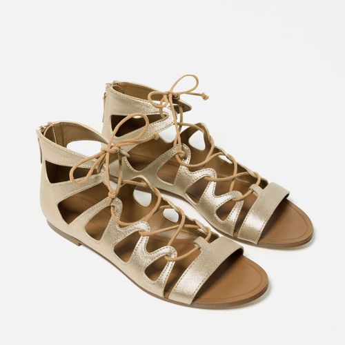 Zara women gold metallic - gold,