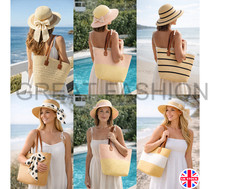 Ladies Sun Hat Bag Set Womens