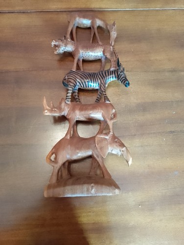 African animal ornament wood - african,