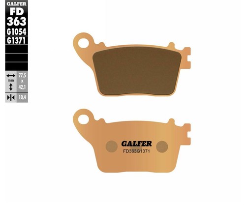 Galfer rear brake pads - galfer,