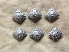 Original Vintage British Police Inspector/Chief Inspector Chrome Metal Pips x 6